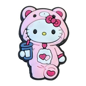 Hello Kitty as Love-a-Lot Care Bear Croc Charm